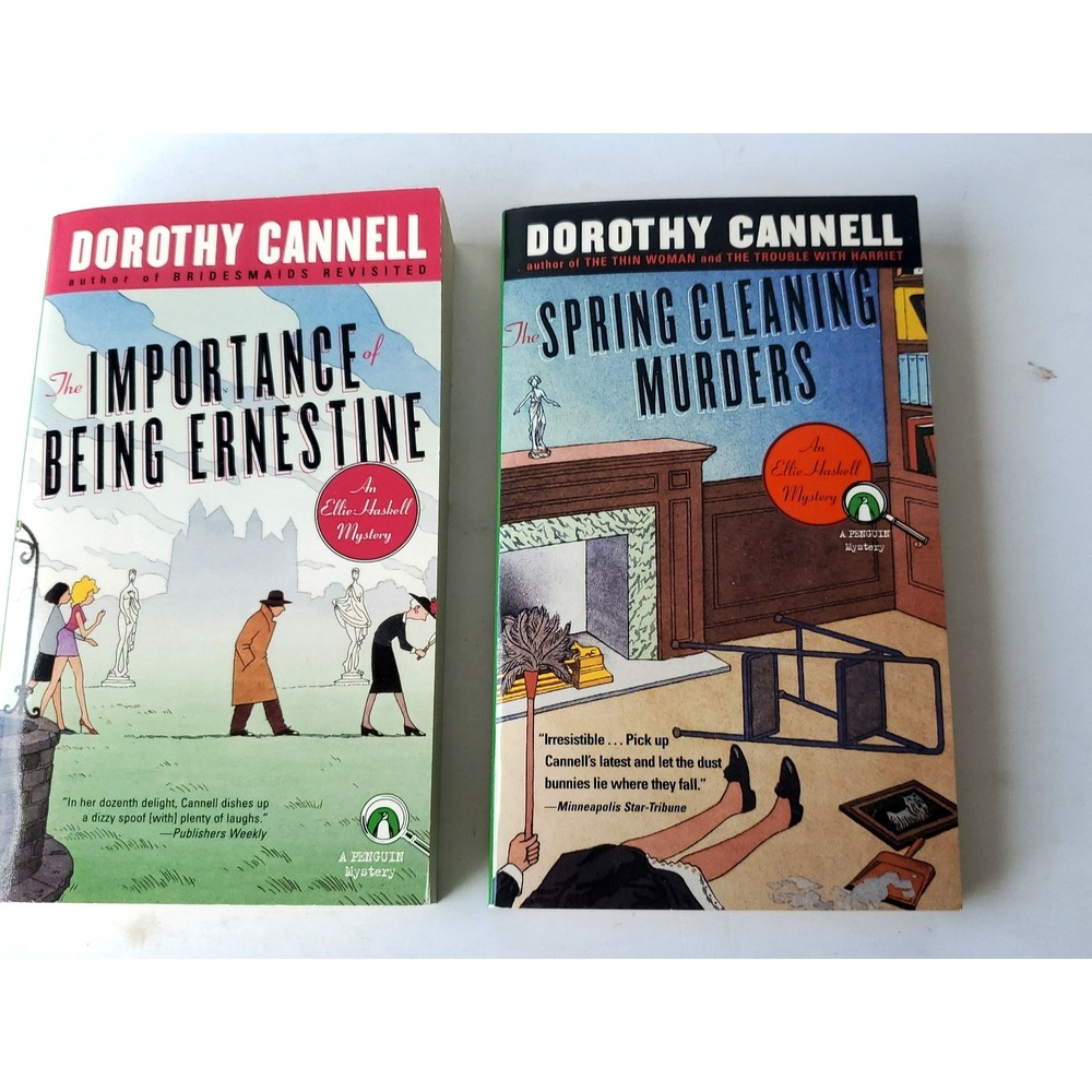 Dorothy Cannell book lot of 2 Ellie Haskell mystery #7 HC Spring Cleaning Murder